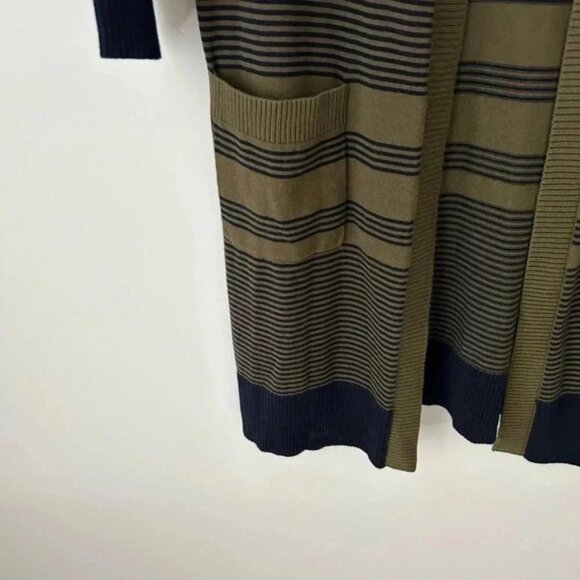 Talbots Pima cotton stripe cardigan - Picture 3 of 13